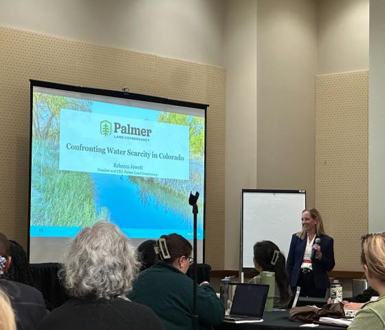 Rebecca presents at the Land Trust Alliance conference. 