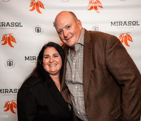 Brandon and Paula at the Premiere of Mirasol
