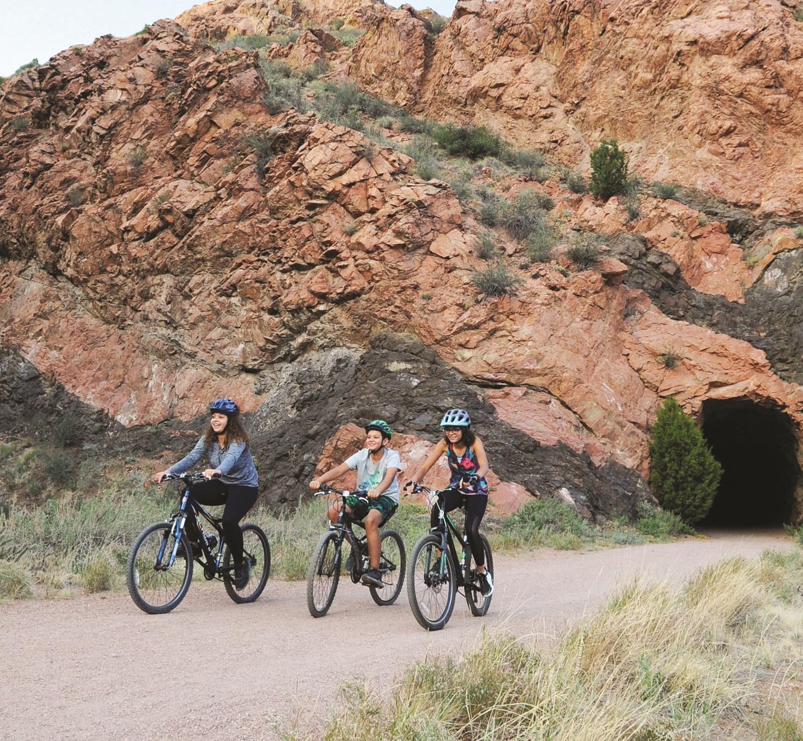 kids riding bicycles