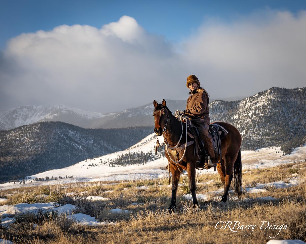 Elin Ganschow on horseback