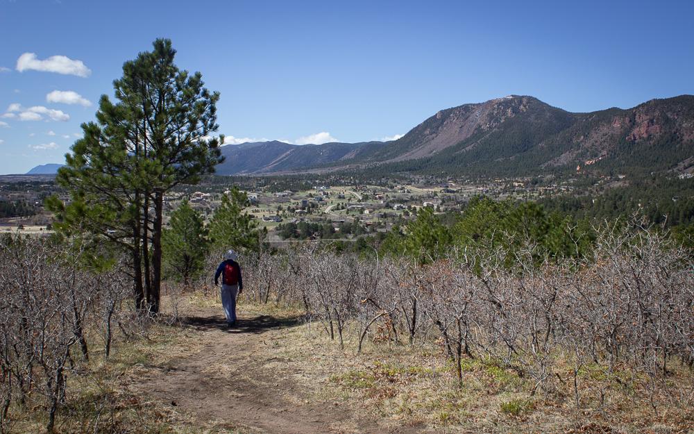 hiking with a view